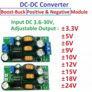 20W +- 5V-24V POSITIVE & NEGATIVE DUAL OUTPUT DC DC STEP-UP BOOST-BUCK CONVERTER MODULE