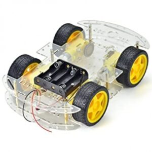 4 WHEEL ROBOT SMART CAR CHASSIS KITS CAR WITH SPEED ENCODER