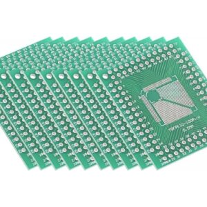 TQFP SMD ADAPTER SOCKET BOARD (32-100PIN 0.5MM)/(32-64PIN 0.8MM) TO 2.54MM HEADER IN PAKISTAN