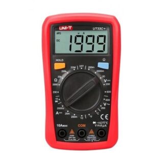 UNI-T UT33C+ LCD DIGITAL MULTIMETER HANDHELD AC DC OHM VOLT METER TEMP TESTER