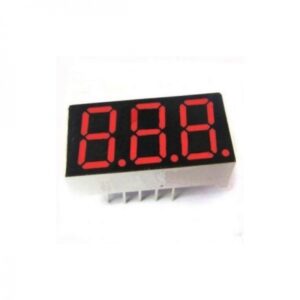 3-DIGIT 7-SEGMENT COMMON ANODE LED DISPLAY – RED COLOR