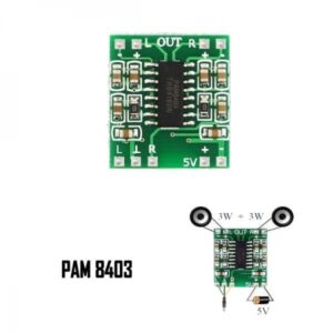 PAM8403 SUPER MINI DIGITAL AMPLIFIER BOARD 3W CLASS D EFFICIENT 2.5 TO 5V USB POWER SUPPLY