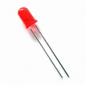 LED RED 5MM DULL