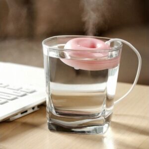HUMIDIFIER OR MIST MAKER AIR DIFFUSER DONUTS SHAPE MINI USB 5V PORTABLE CREATIVE AIR PURIFIER DESKTOP