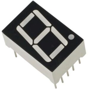 7 SEGMENT DISPLAY COMMON CATHODE SINGLE DIGIT 0.8MM