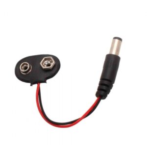 9 VOLT BATTERY CAP WITH DC PIN 2.1MM IN PAKISTAN