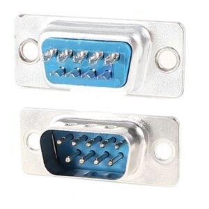 DB9 MALE CONNECTOR FOR CABLE ASSEMBLY - BLUE